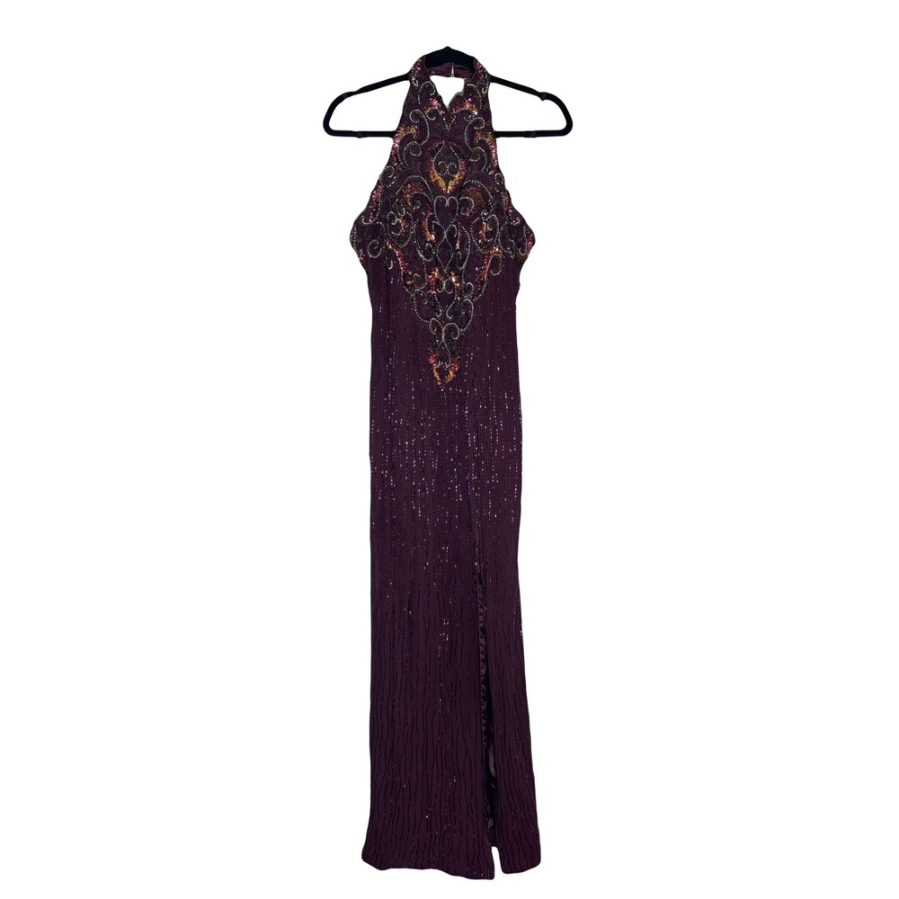 Beaded Halter Dress